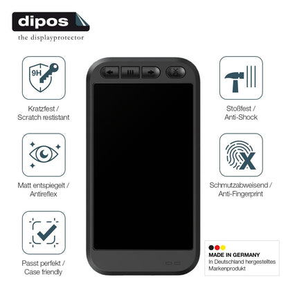 2x Screen Protector for Miofive S1 Dashcam matte Flexible Glass 9H dipos