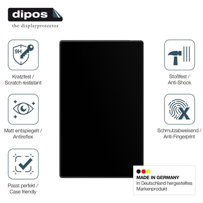2x Screen Protector for Volam RC17 7 Zoll Display matte Flexible Glass 9H dipos