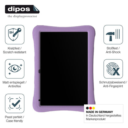 2x Screen Protector for plimpton PlimPad Kids20 10 Zoll matte Flexible Glass 9H