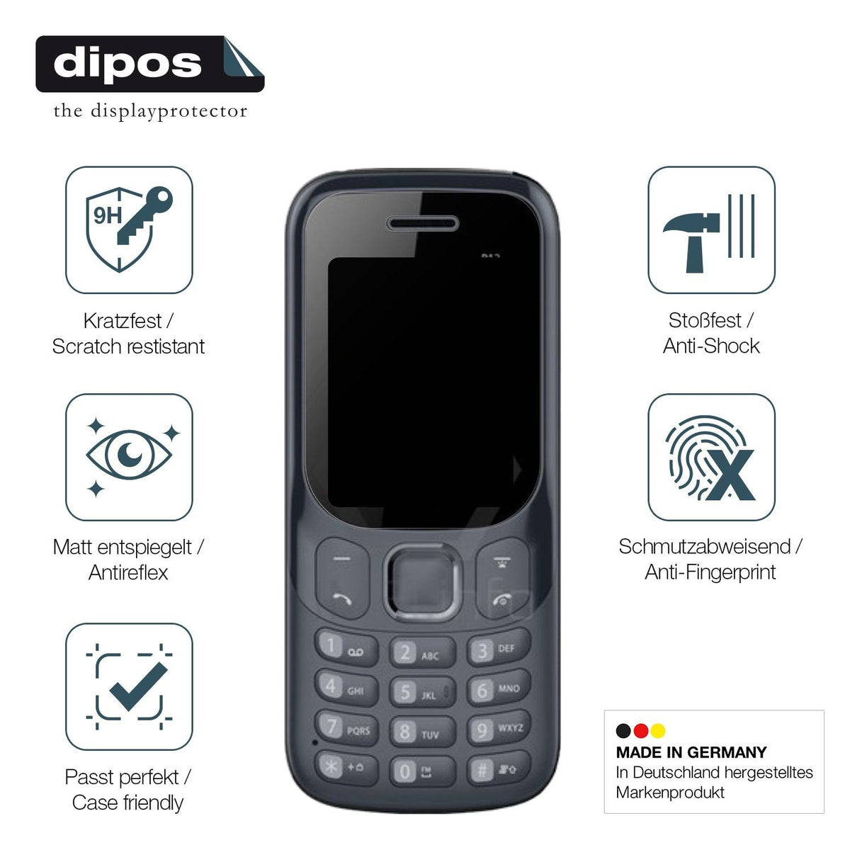 2x Screen Protector for Benco P12 matte Flexible Glass 9H dipos