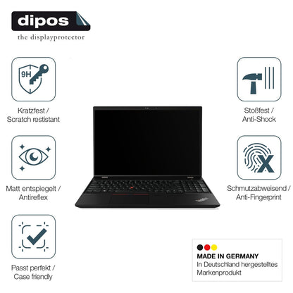 2x Screen Protector for Lenovo Thinkpad T15 matte Flexible Glass 9H dipos