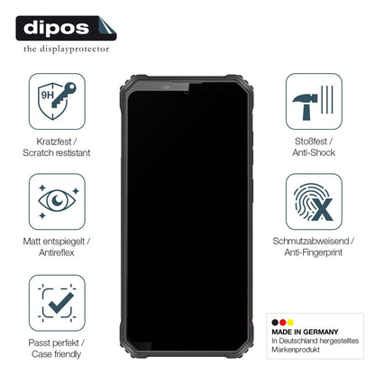 2x Screen Protector for Oukitel WP100 Titan matte Flexible Glass 9H dipos