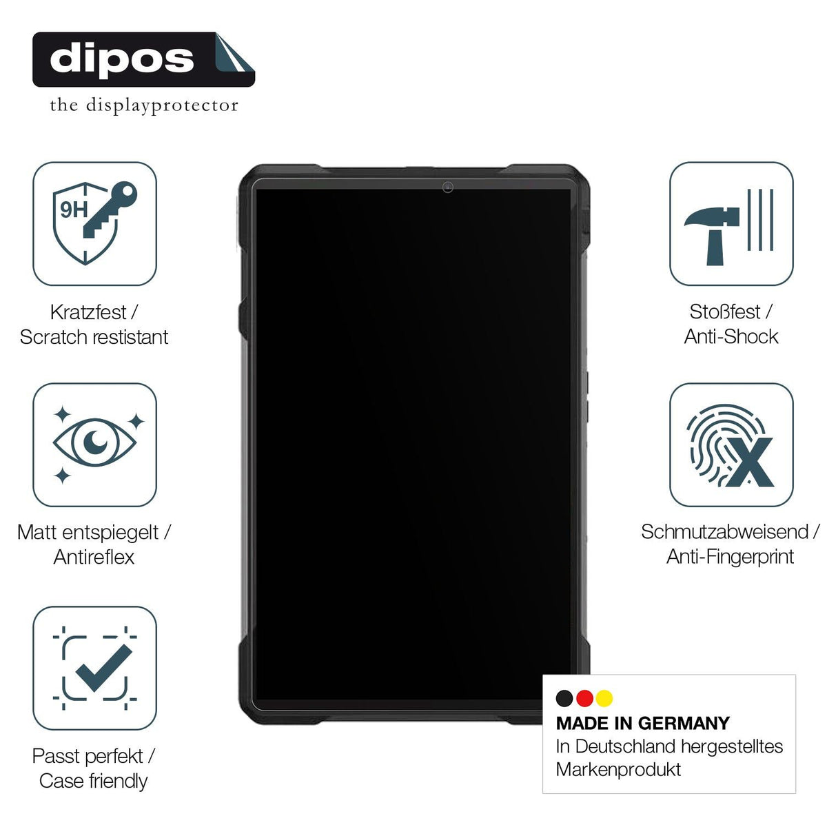 2x Screen Protector for 8849 Tank Pad E matte Flexible Glass 9H dipos
