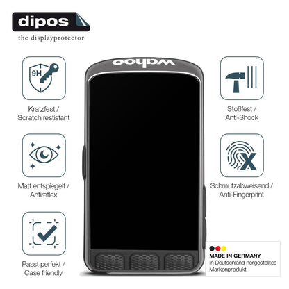 2x Screen Protector for Wahoo Elemnt ACE matte Flexible Glass 9H dipos