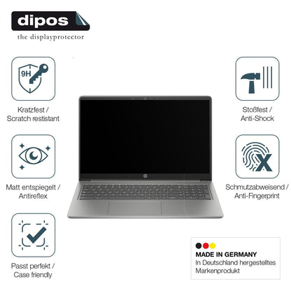2x Screen Protector for HP Chromebook Plus 15a-nb matte Flexible Glass 9H dipos