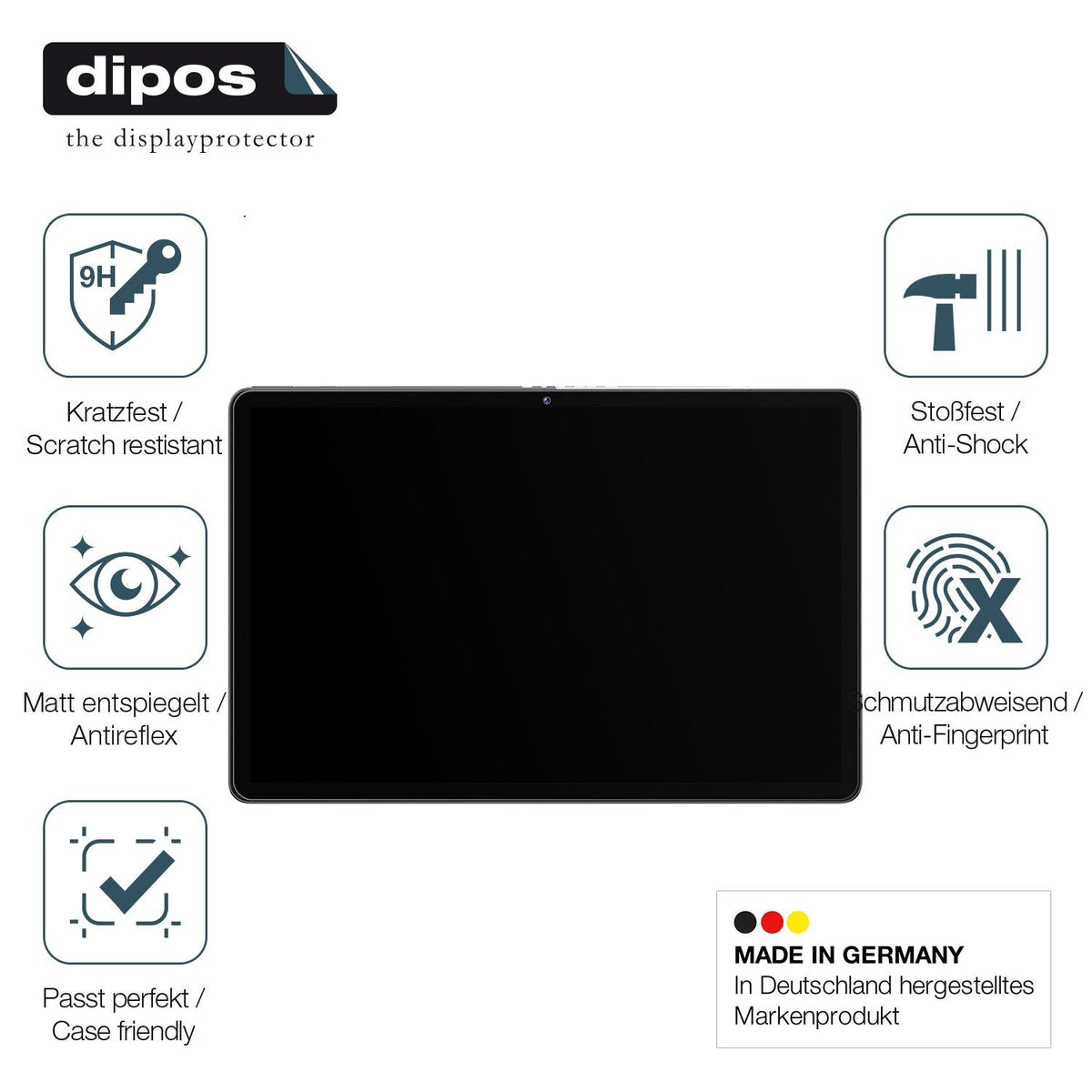 2x Screen Protector for XGody Q17 11 Zoll matte Flexible Glass 9H dipos