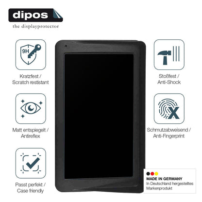 2x Screen Protector for Technaxx TX-320 matte Flexible Glass 9H dipos