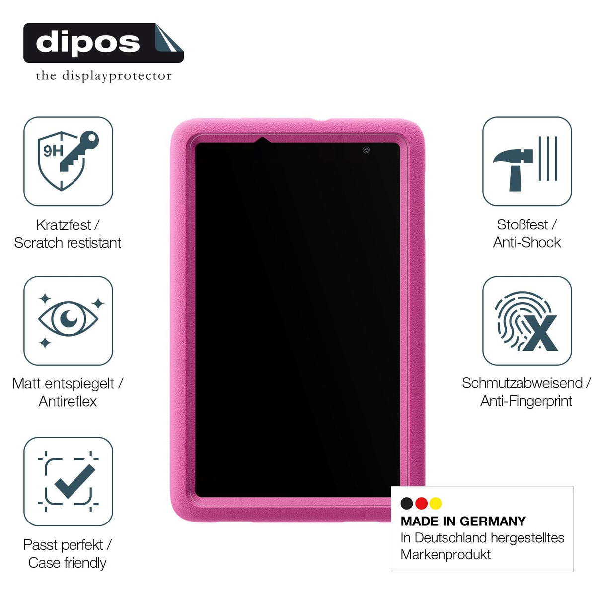 2x Screen Protector for Blackview Tab A5 Kids matte Flexible Glass 9H dipos