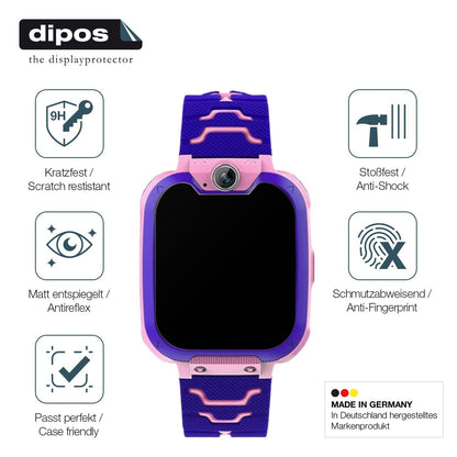 2x Screen Protector for Kesasohe Smartwatch Kinder matte Flexible Glass 9H dipos