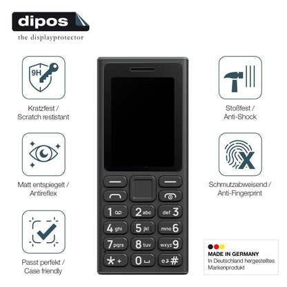 2x Screen Protector for HMD 110 5G matte Flexible Glass 9H dipos