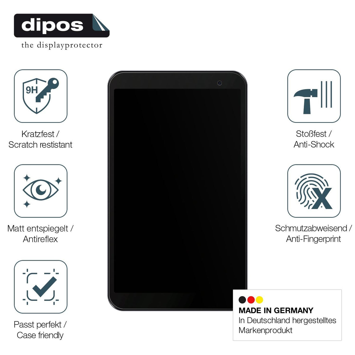 2x Screen Protector for Mobicel Mercury matte Flexible Glass 9H dipos