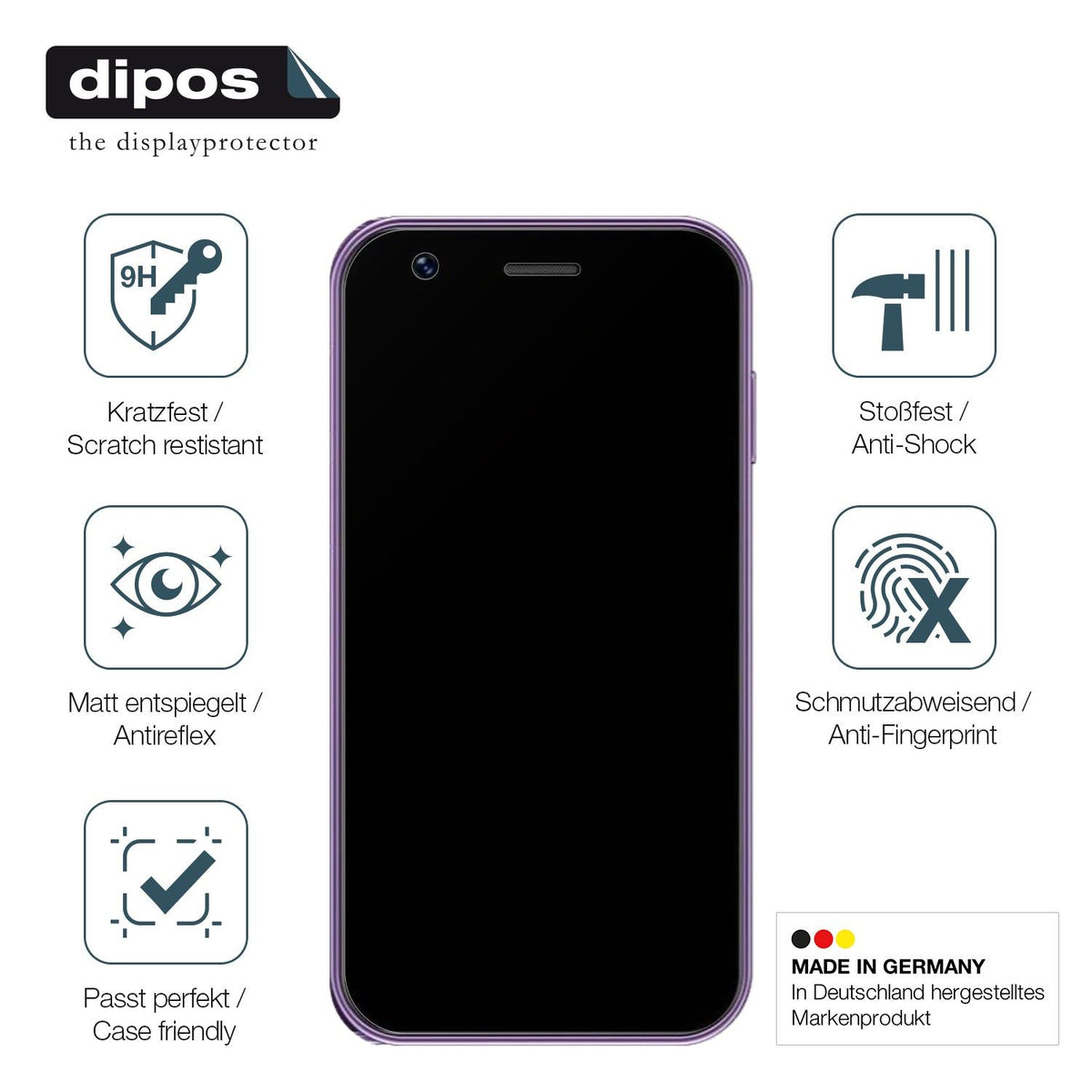 2x Screen Protector for SOYES XS16 Mini Smartphone matte Flexible Glass 9H dipos