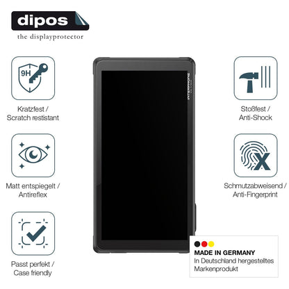 2x Screen Protector for Interphone RideSync matte Flexible Glass 9H dipos