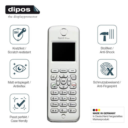 2x Screen Protector for FRITZ! FON M2 Dect matte Flexible Glass 9H dipos