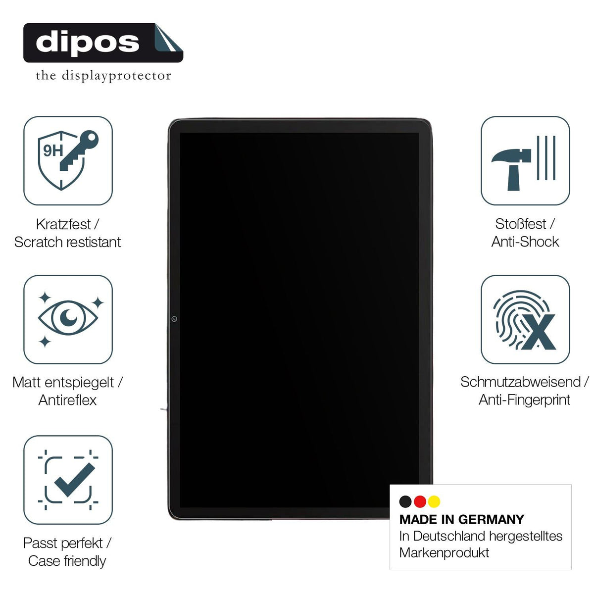 2x Screen Protector for YLEEBG T618 10 Zoll matte Flexible Glass 9H dipos