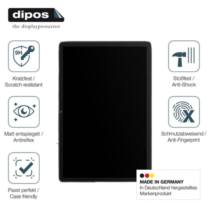 2x Screen Protector for YLEEBG T618 10 Zoll matte Flexible Glass 9H dipos