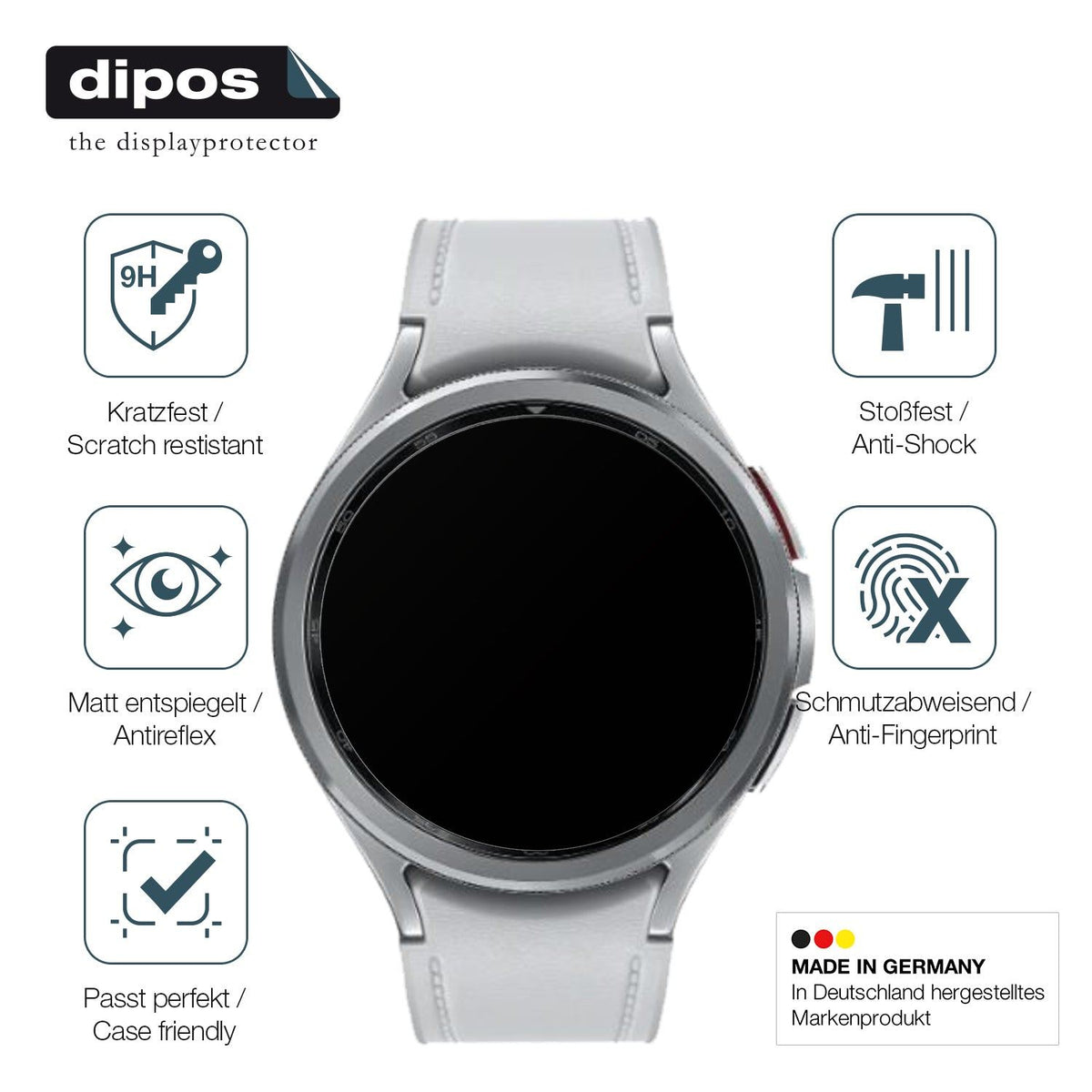 2x Screen Protector for Samsung Galaxy Watch 6 Classic 47mm matte Flexible