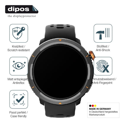 2x Screen Protector for Hammer Watch 2 Lite matte Flexible Glass 9H dipos