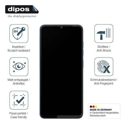 2x Screen Protector for HTC Wildfire E5 Plus matte Flexible Glass 9H dipos