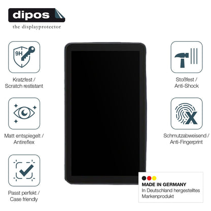 2x Screen Protector for Navigation 127mm x 82mm matte Flexible Glass 9H dipos