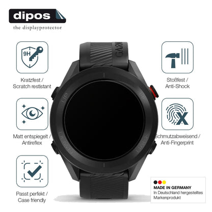 2x Screen Protector for Garmin Appoach S12 matte Flexible Glass 9H dipos