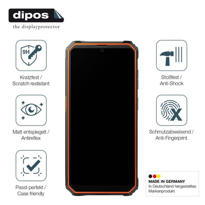 2x Screen Protector for Blackview BV4800 SE matte Flexible Glass 9H dipos