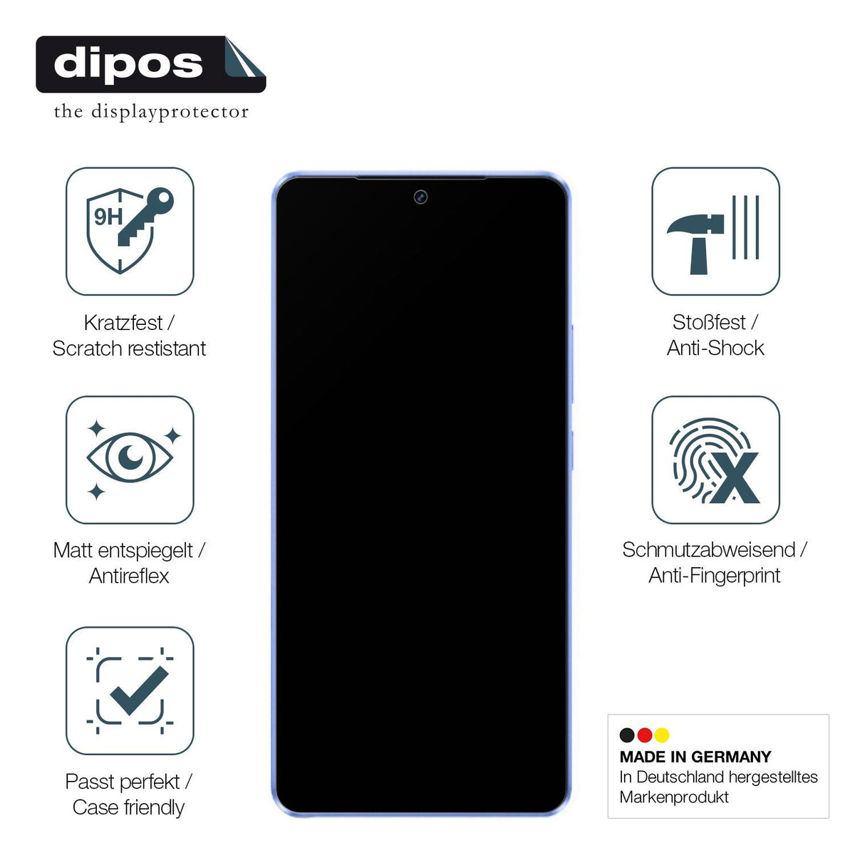 2x Screen Protector for Vivo iQOO Neo 10R matte Flexible Glass 9H dipos