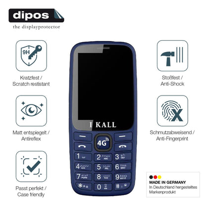 2x Screen Protector for I Kall I2 4G matte Flexible Glass 9H dipos