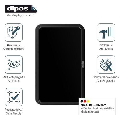 2x Screen Protector for Atomos Shinobi Go matte Flexible Glass 9H dipos