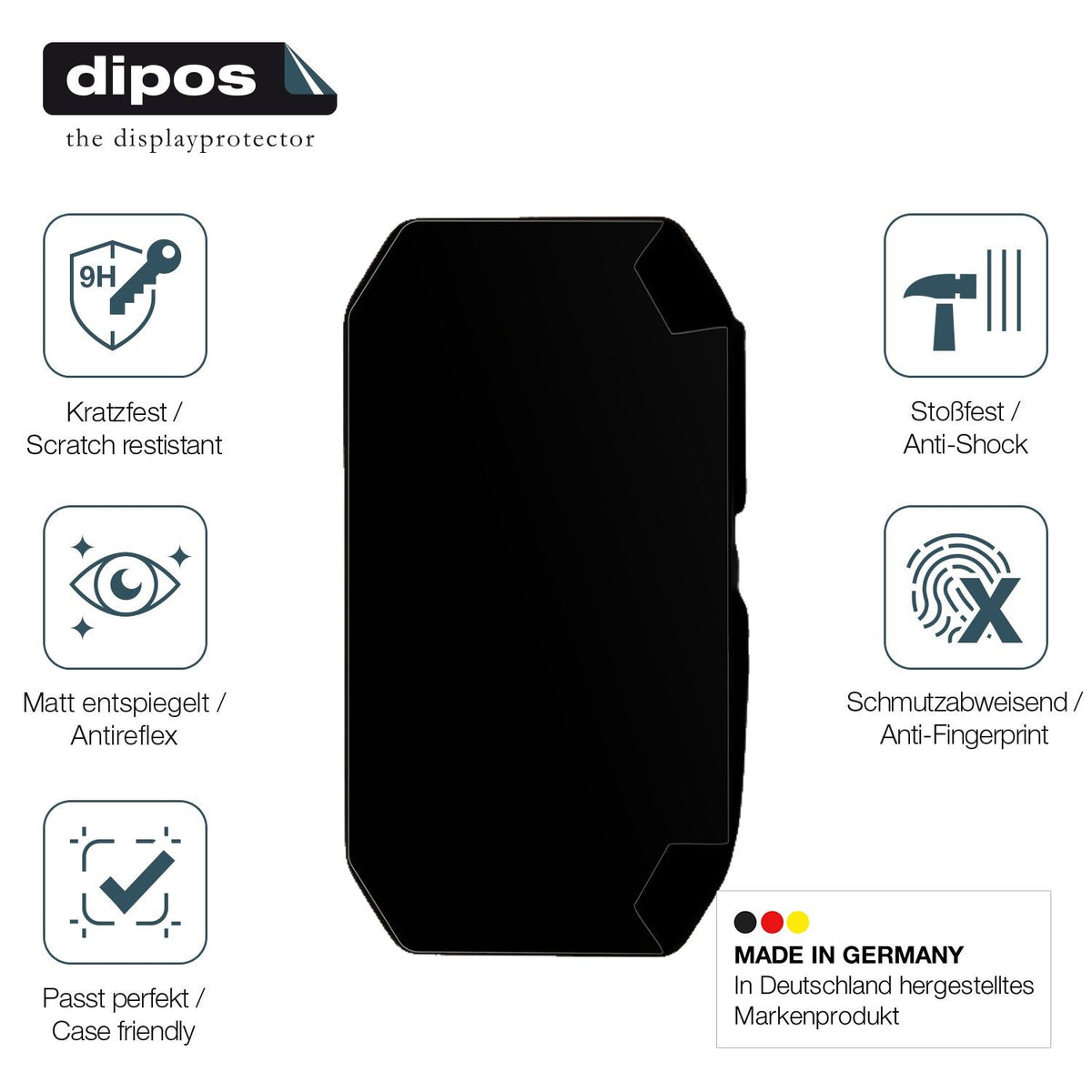 2x Screen Protector for Voge R125 matte Flexible Glass 9H dipos