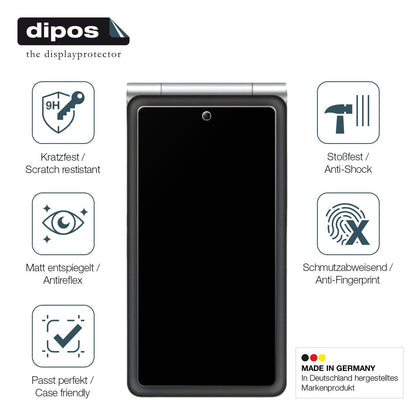 2x Screen Protector for MaxCom Comfort MM835 4G matte Flexible Glass 9H dipos