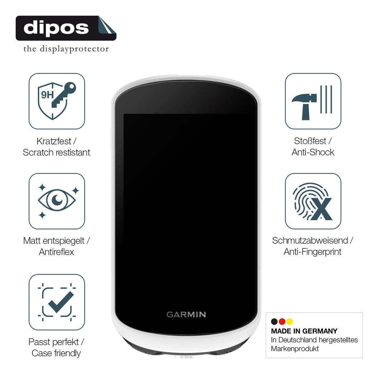 2x Screen Protector for Garmin Explore 2 matte Flexible Glass 9H dipos