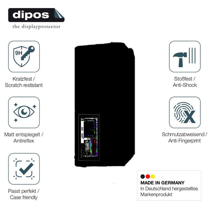 2x Screen Protector for Telpo M10 Front-Display matte Flexible Glass 9H dipos