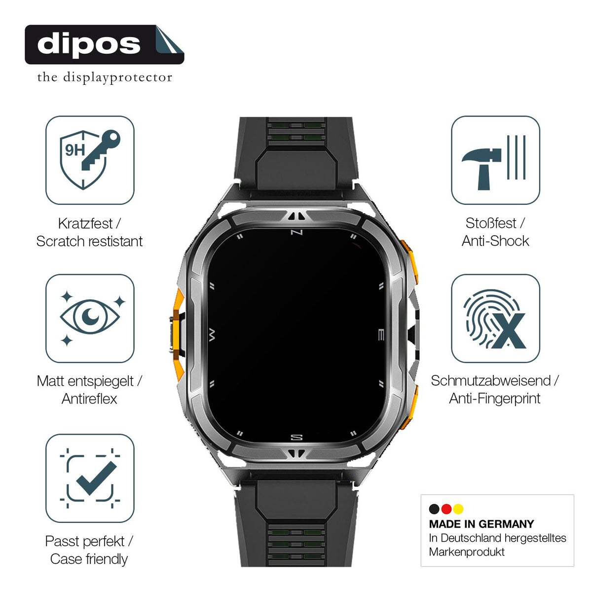 2x Screen Protector for Cubot GT3 matte Flexible Glass 9H dipos