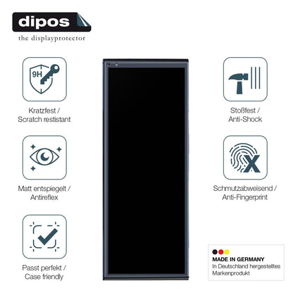 2x Screen Protector for Krunia RC06 9.26 Zoll Display matte Flexible Glass 9H