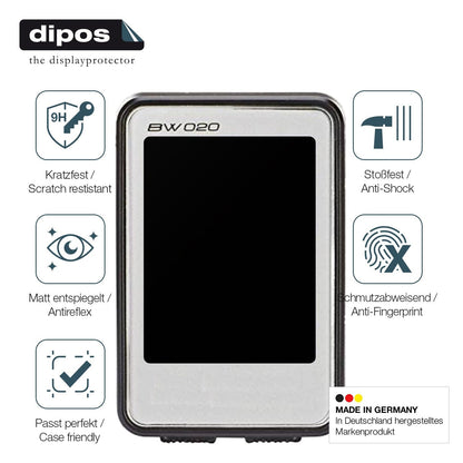 2x Screen Protector for Prophete BW-020 matte Flexible Glass 9H dipos