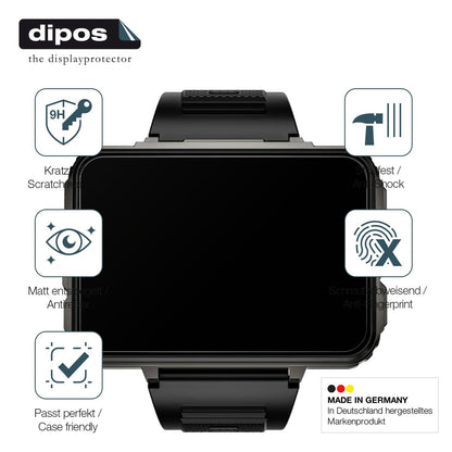 2x Screen Protector for Lokmat Appllp 5 Max matte Flexible Glass 9H dipos