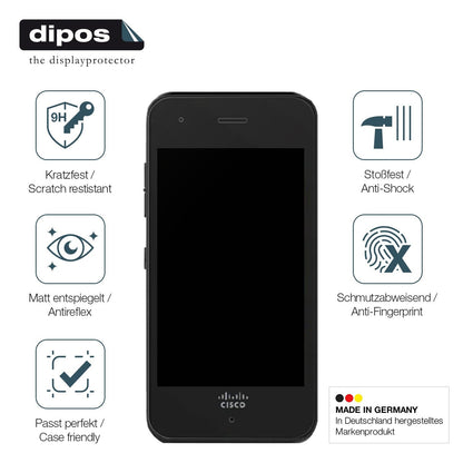 2x Screen Protector for Cisco CP-840-K9 matte Flexible Glass 9H dipos