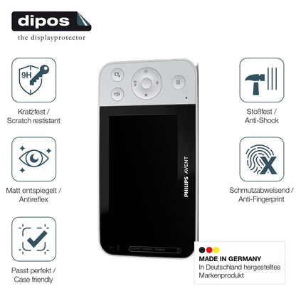 2x Screen Protector for Philips Avent SCD973 26 matte Flexible Glass 9H dipos