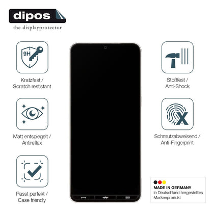 2x Screen Protector for Kyocera Basio Active3 matte Flexible Glass 9H dipos