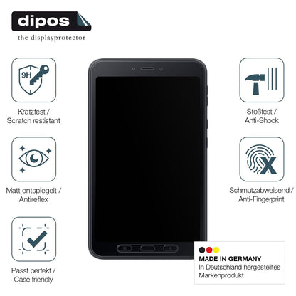 2x Screen Protector for Samsung Galaxy Tab Active5 Tactical Edition matte