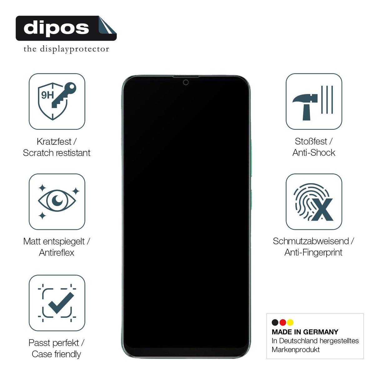 2x Screen Protector for Coolpad Fengshang 60 Pro matte Flexible Glass 9H dipos