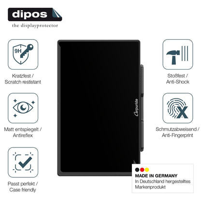 2x Screen Protector for Carpuride W901 Plus 9 Zoll matte Flexible Glass 9H dipos
