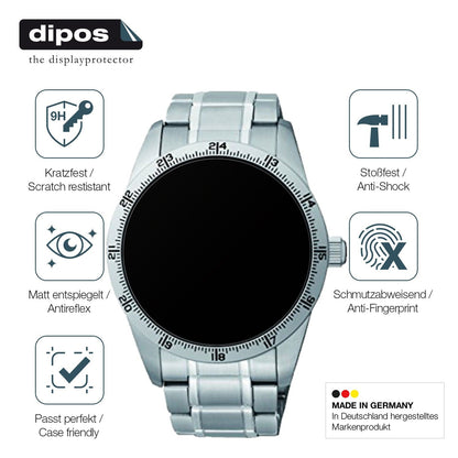 2x Screen Protector for Seiko 5 Sports SRP513K1 matte Flexible Glass 9H dipos