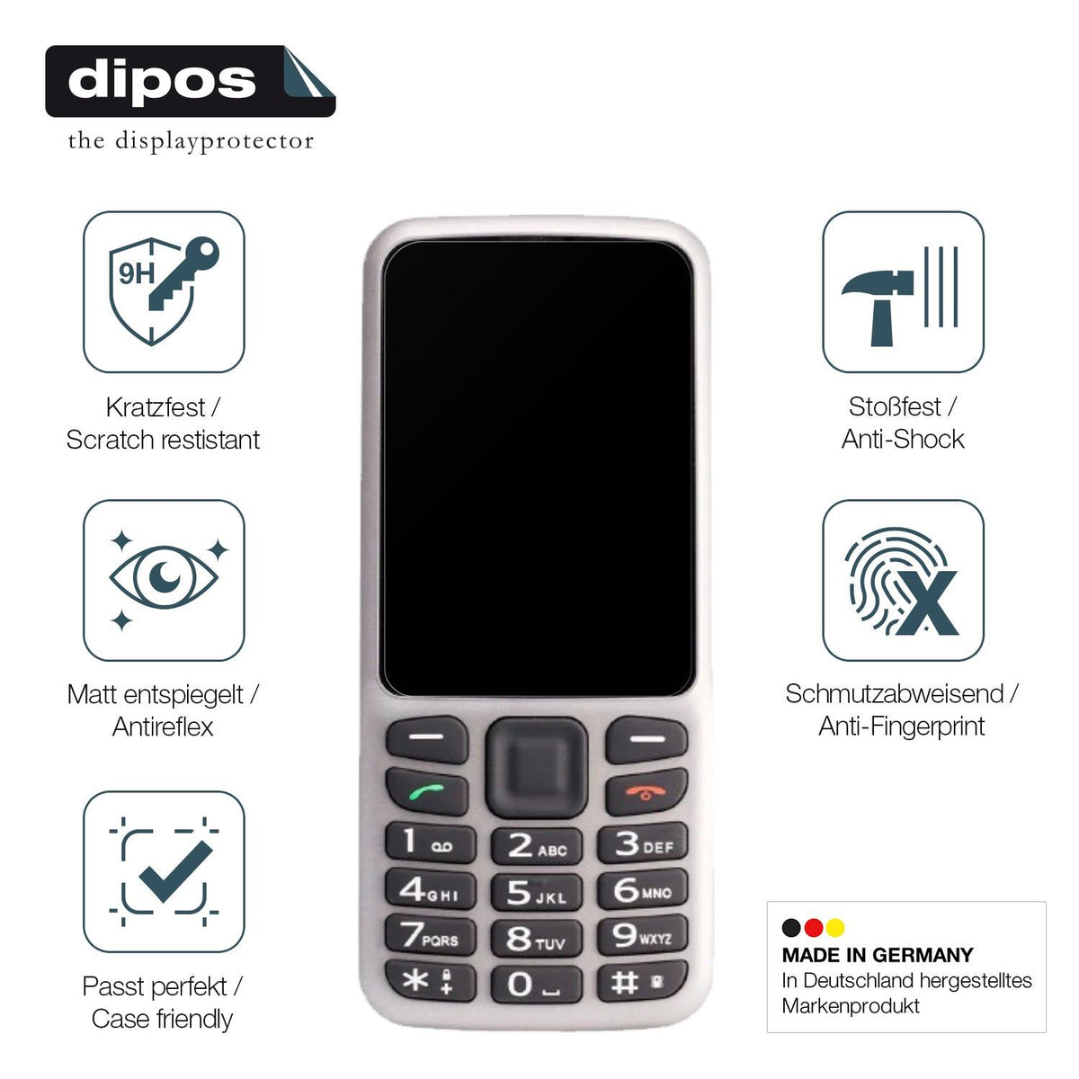 2x Screen Protector for Blindshell Classic LITE matte Flexible Glass 9H dipos