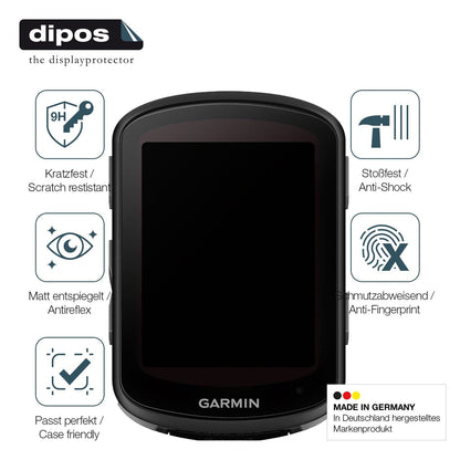 2x Screen Protector for Garmin Edge 840 matte Flexible Glass 9H dipos