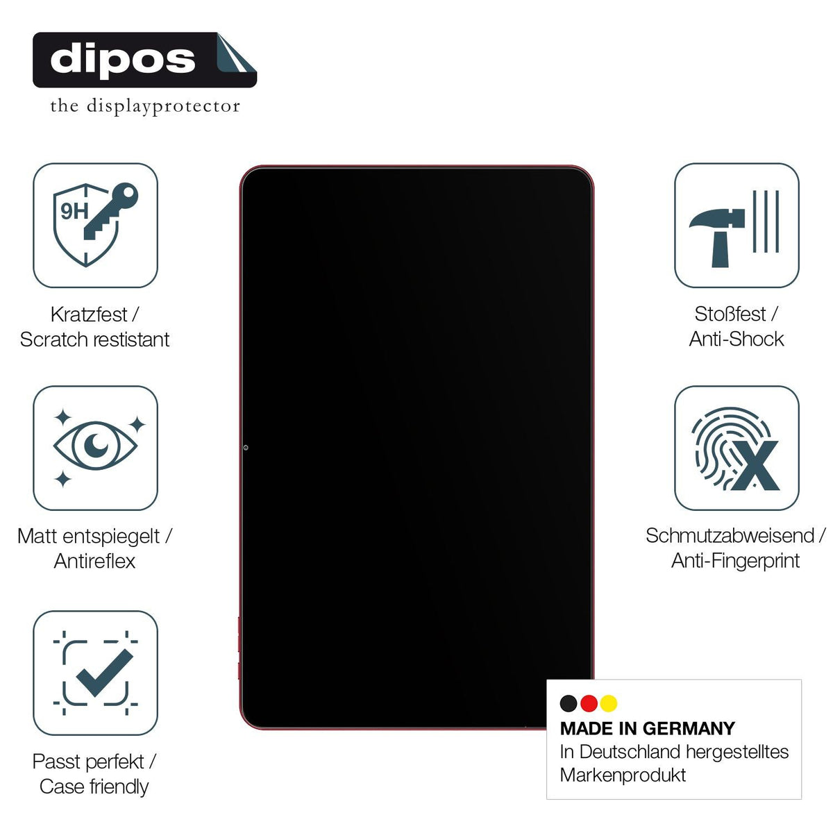 2x Screen Protector for Teclast Tablet T60Ai matte Flexible Glass 9H dipos