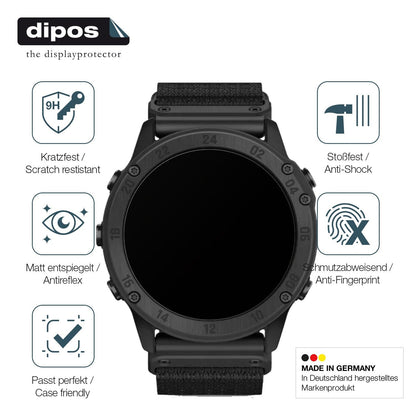 2x Screen Protector for Garmin Tactix Delta Solar Ballistic matte Flexible