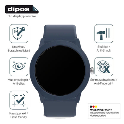 2x Screen Protector for Ice-Watch Ice Smart Junior RD 3.0 matte Flexible Glass