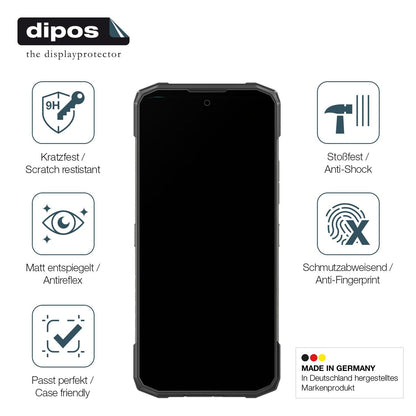 2x Screen Protector for Doogee Blade 10 Energy matte Flexible Glass 9H dipos